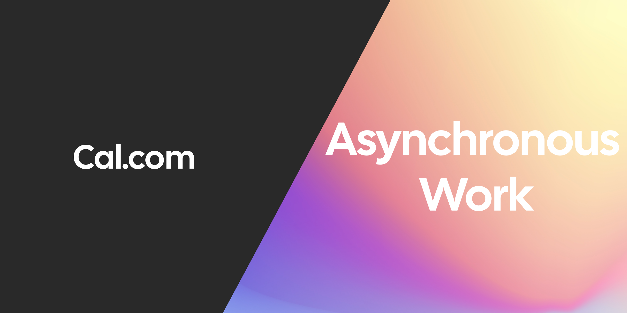 Scheduling for asynchronous work