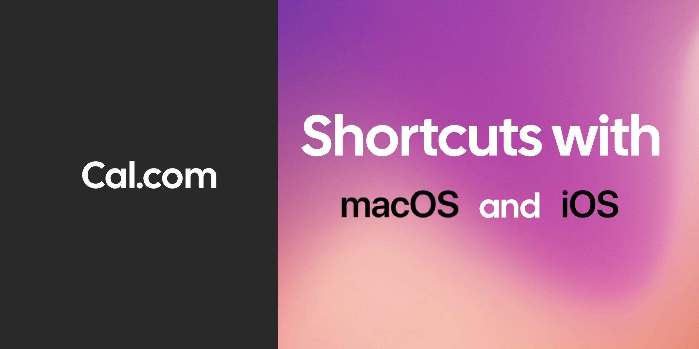Calendar Shortcuts for MacOS and iOS