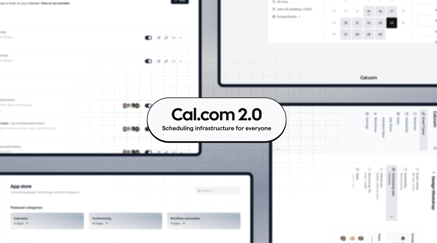 Cal.com launches v2.0