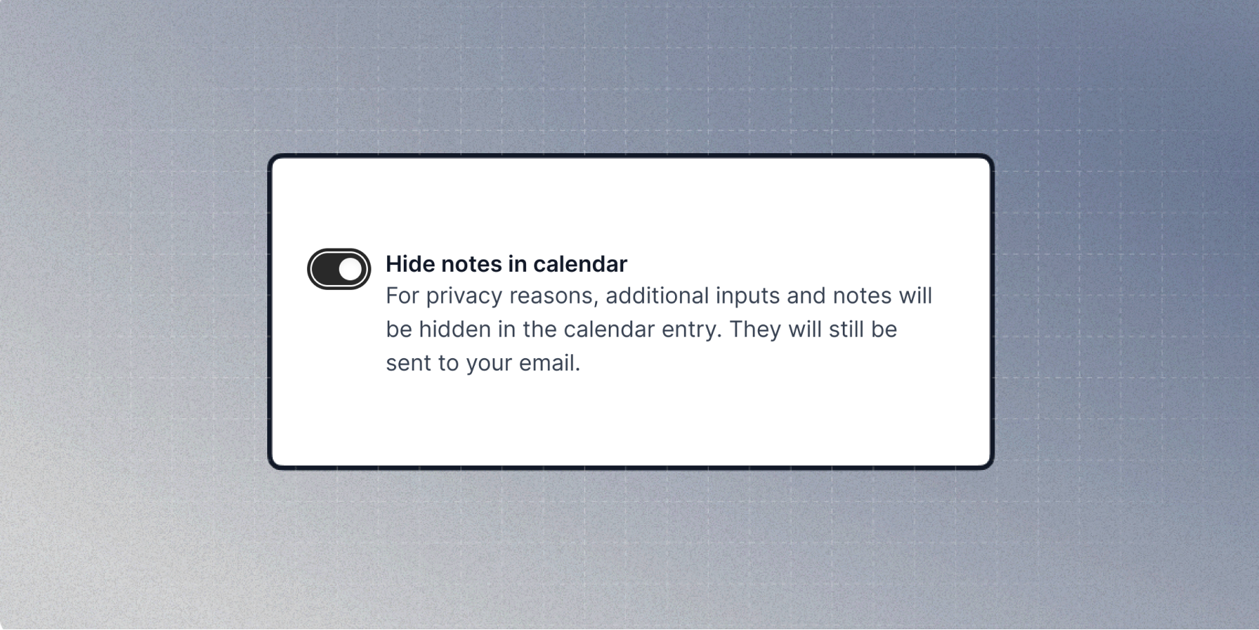  Using Cal.com's "Hide Notes in Calendar" Feature