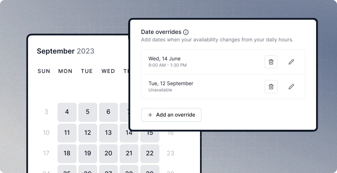 What are Date Overrides, and how do I enable them?
