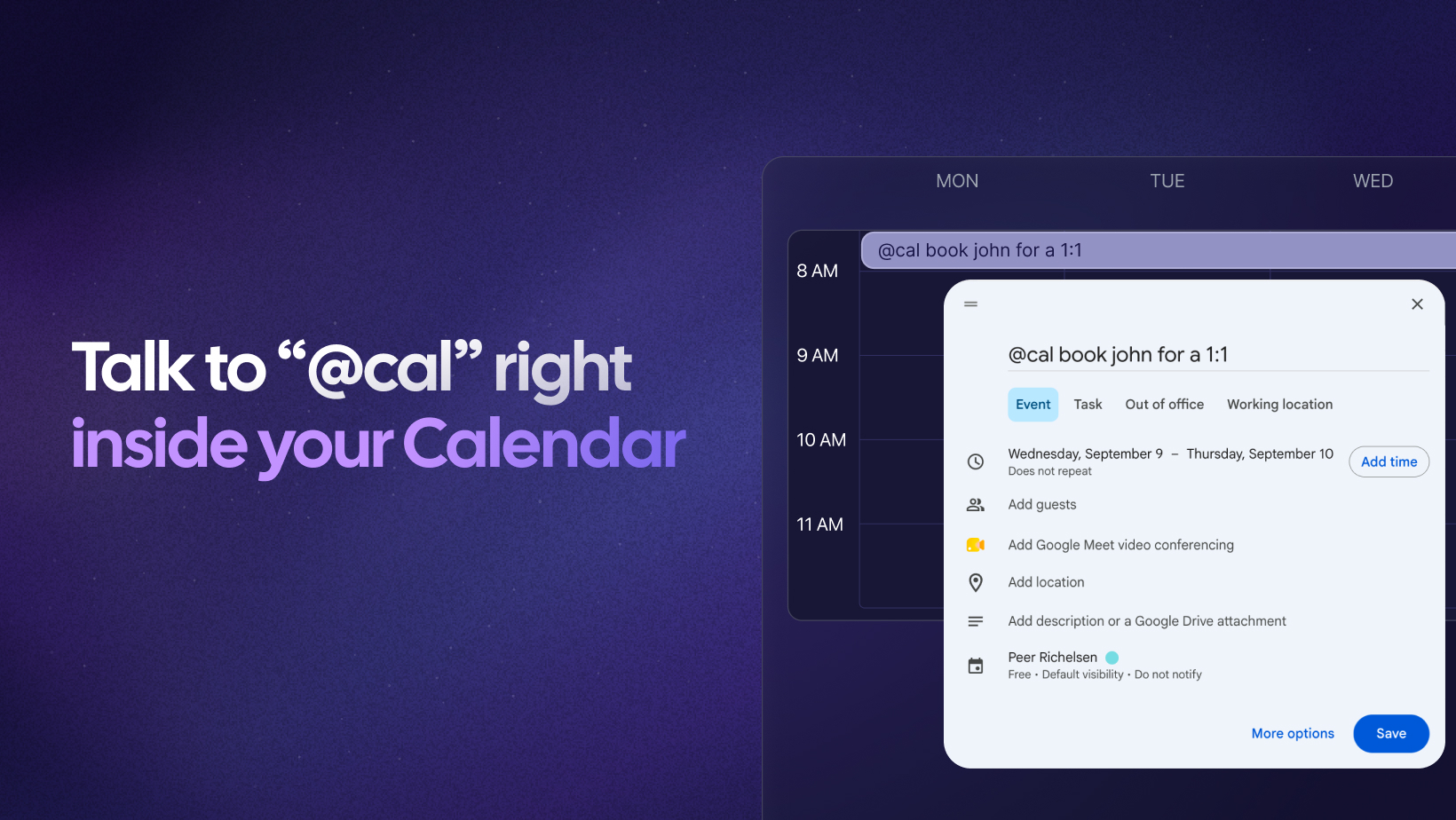 Screenshot of app Cal.ai