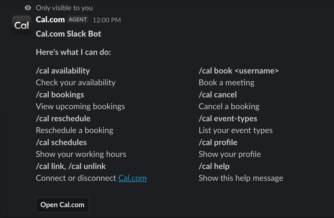 Screenshot of app Slack