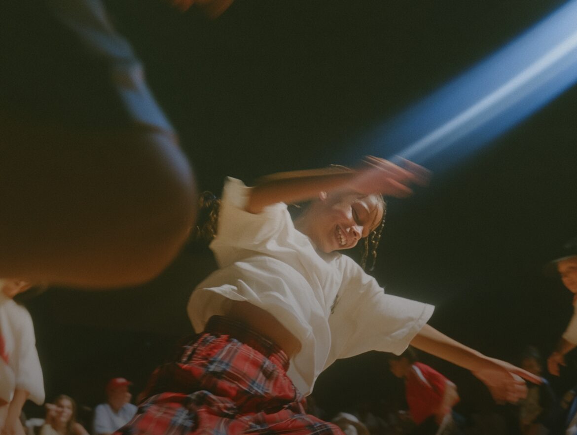 Dancers rehearsing in a studio