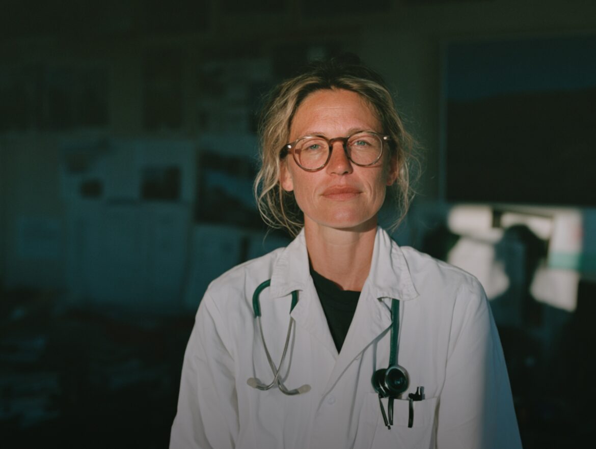 Doctor examining an X-ray