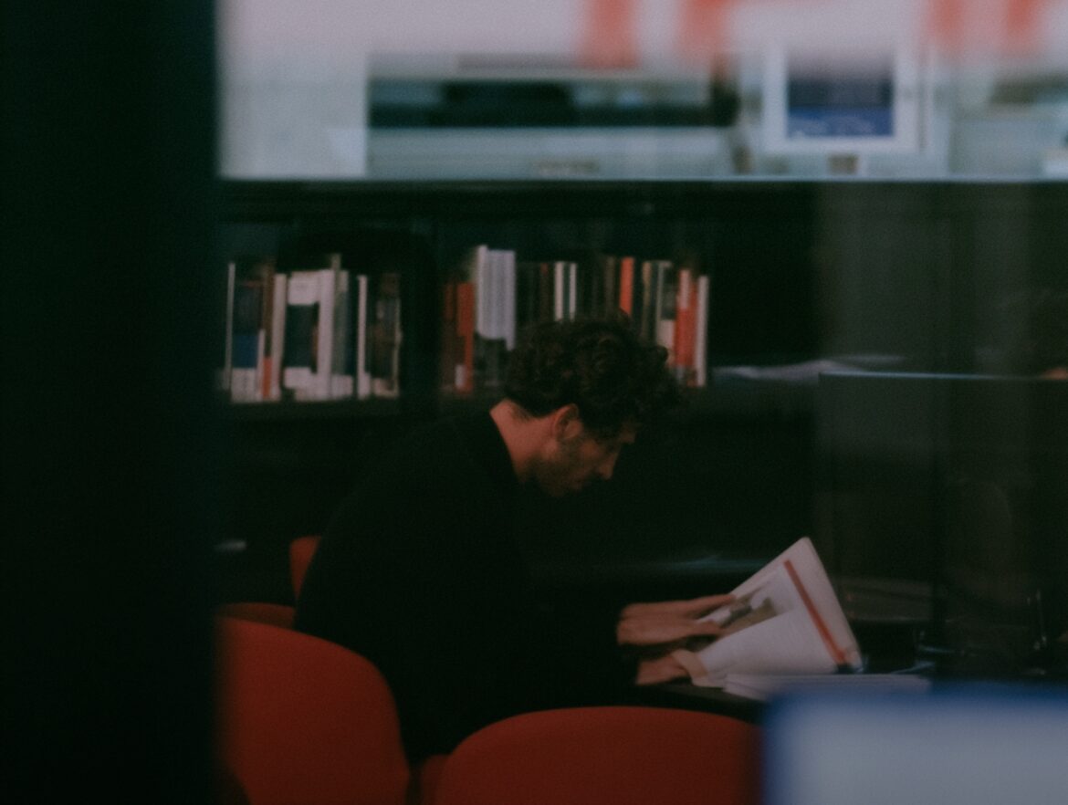 Person working at a computer