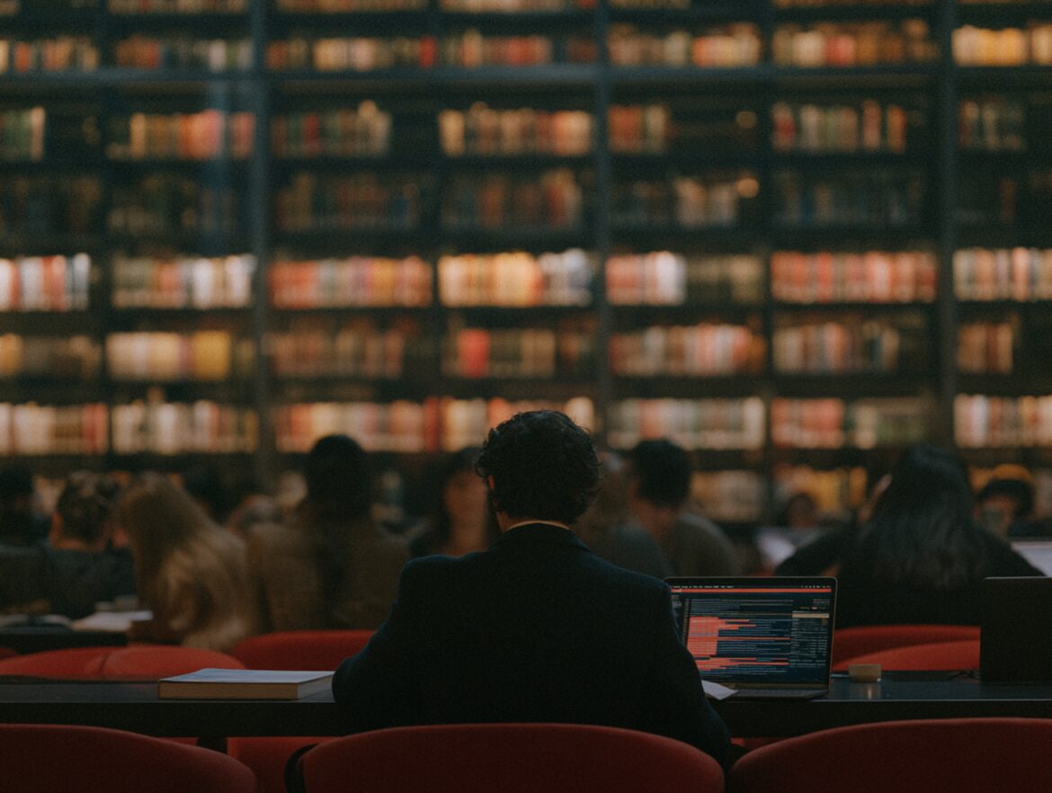 Person working at a computer